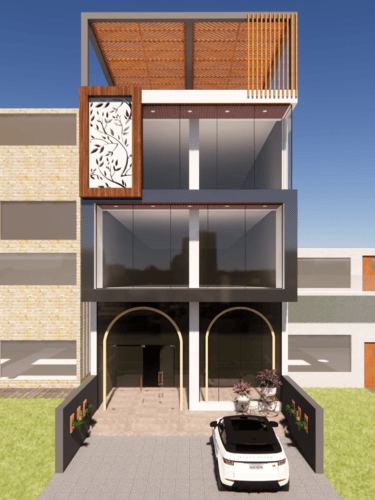 Modern luxury villa exterior